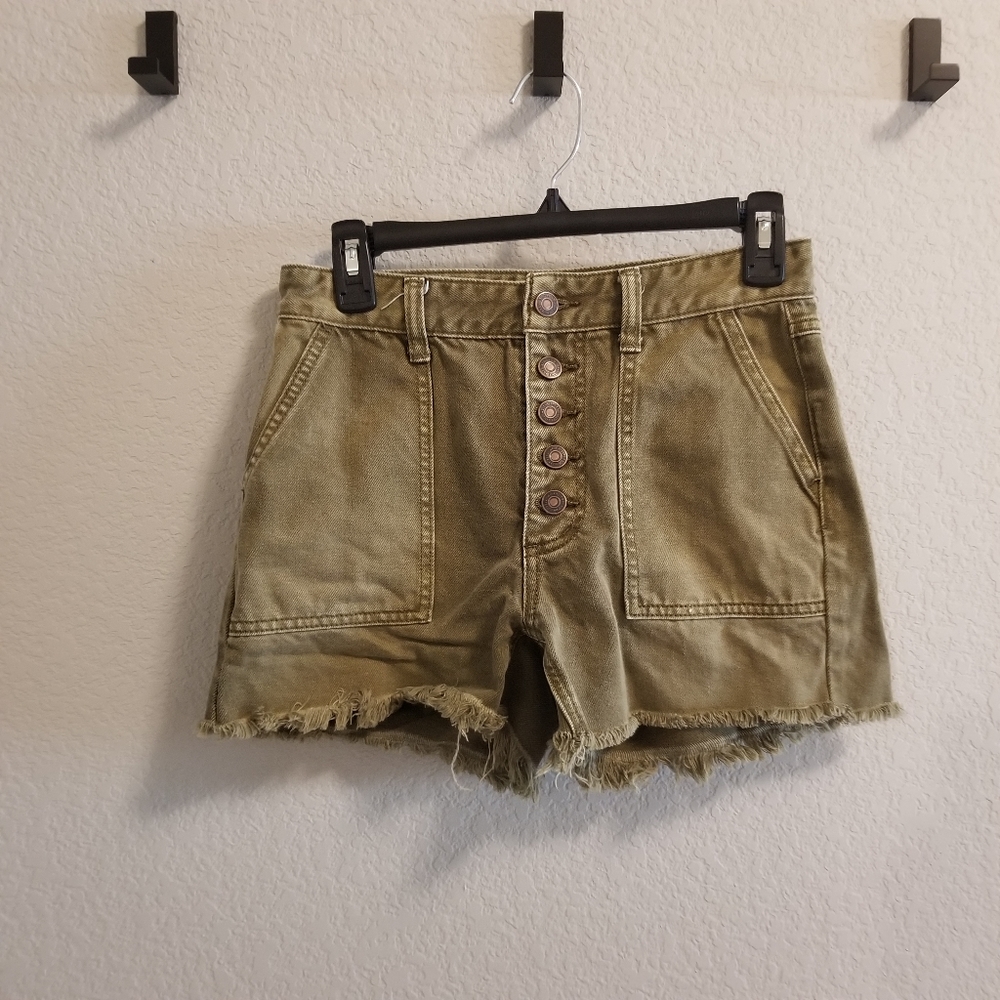 Free people green shorts